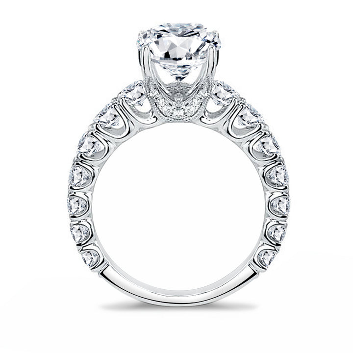 2.02 Carat Deep U-Shape Prong Engagement Ring