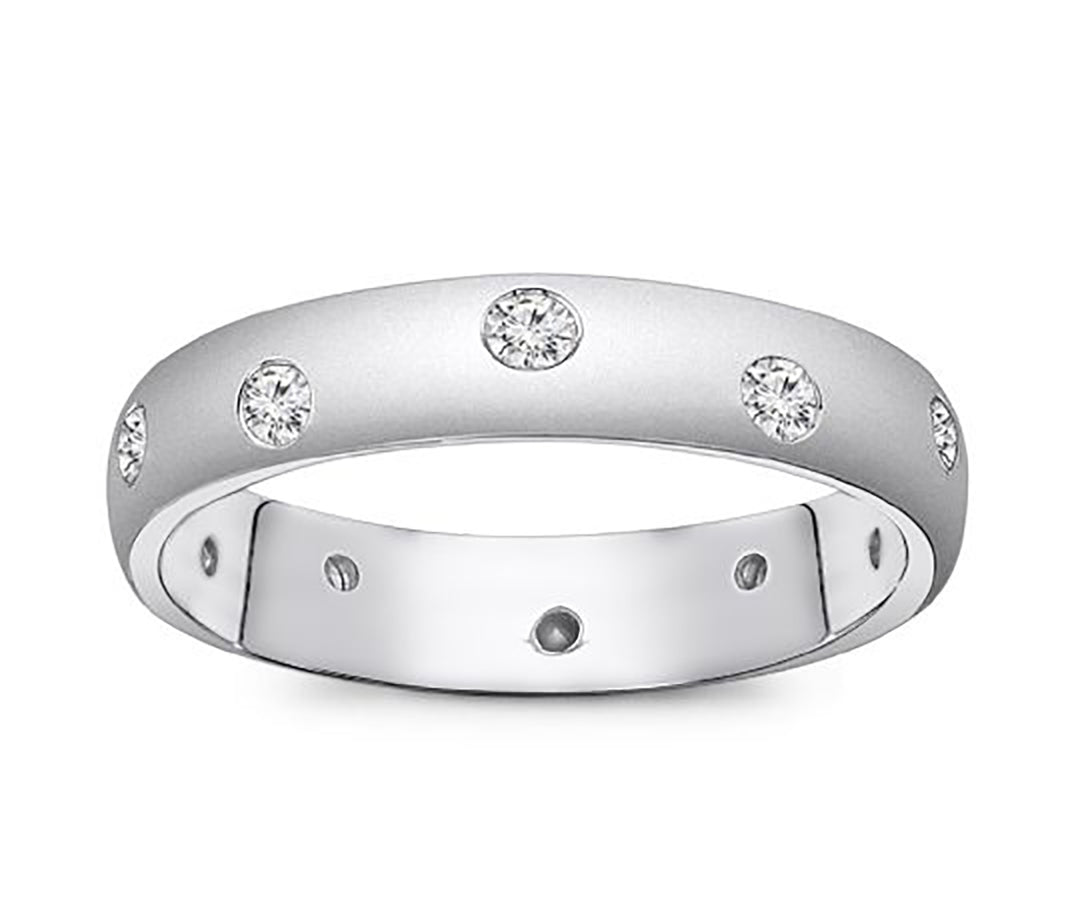 Elegant 0.33 Carat Round Cut Diamond Band